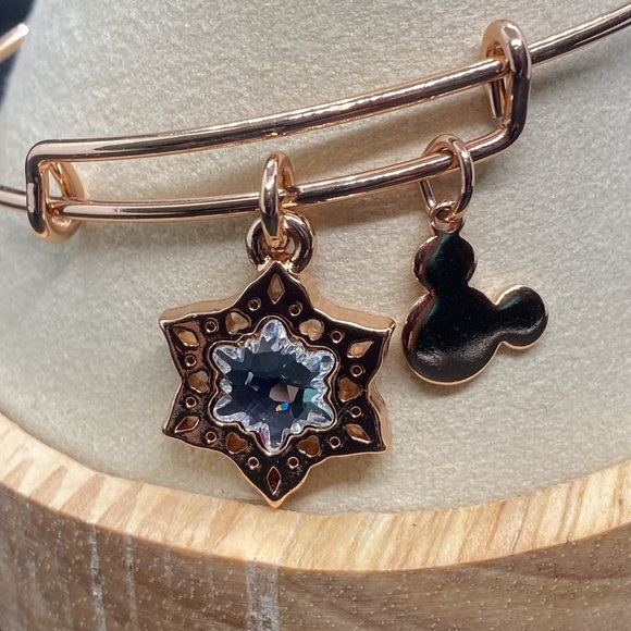 Alex & Ani Disney Parks Mickey Icon ❄️Snowflake❄️Holiday Bangle Bracelet/NWOT - Picture 5 of 7